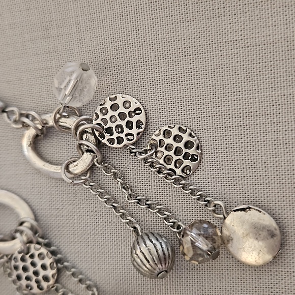 NWOT Silver dangle pierced earrings. Never worn. - Picture 3 of 4